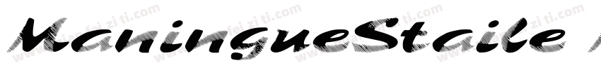 ManingueStaile ManingueStaile字体转换